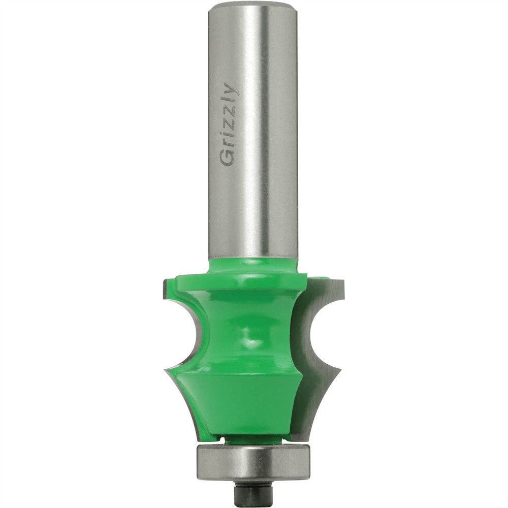 Edge Beading Bit (Style 1), 1/2" Shank, 1" Dia. Grizzly Industrial