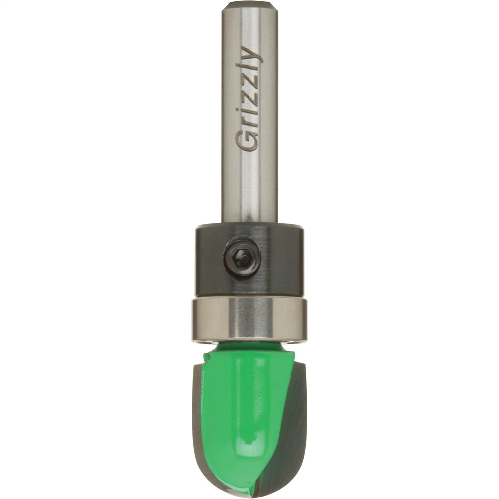 Core Box Pattern Bit, 1/4" Shank Grizzly Industrial