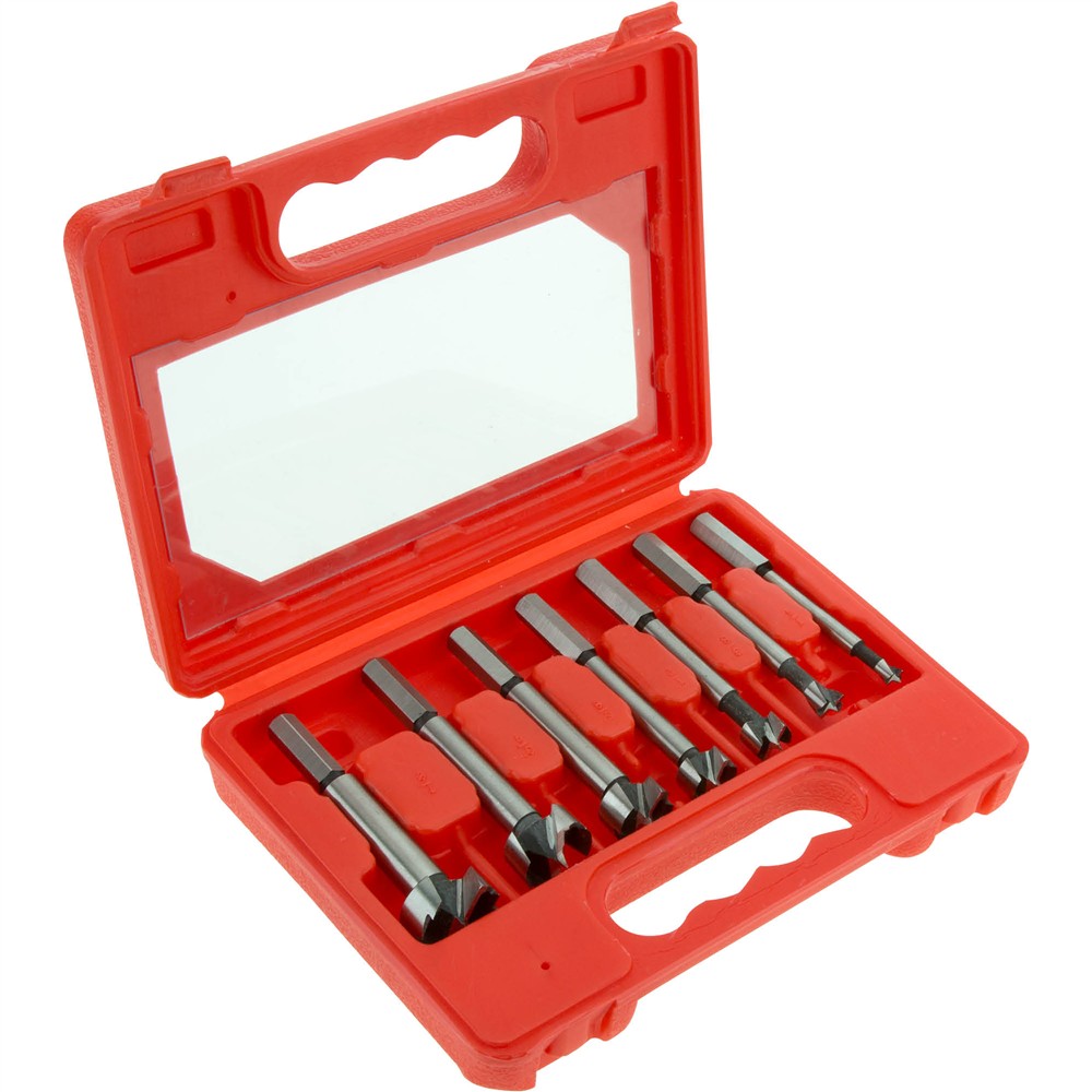 Forstner Bit 7 pc. Set, 1/4" 1" at