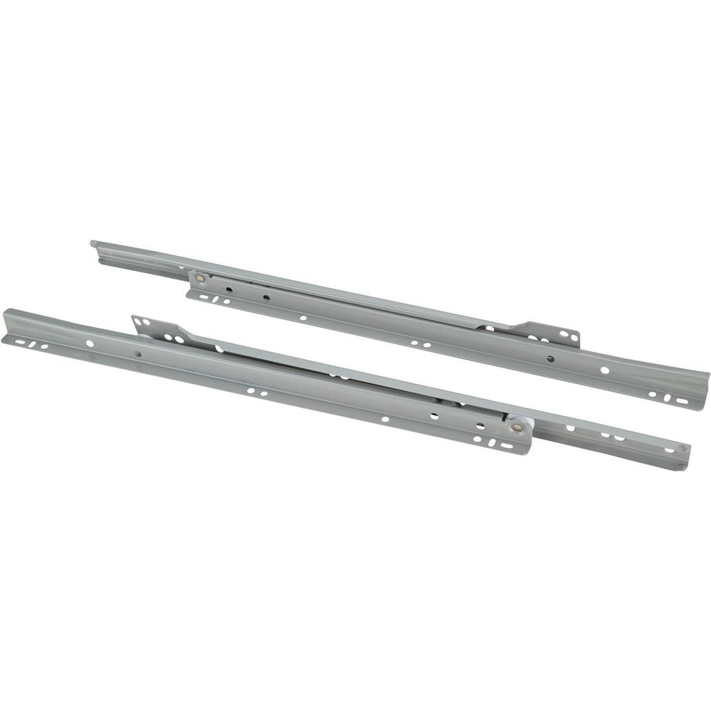 16" European Style Self-Closing Drawer Slide, Grey pack of two at