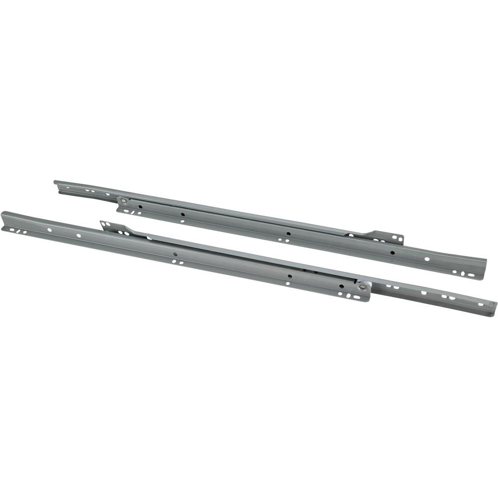 20" European Style SelfClosing Drawer Slide, Grey pack of two