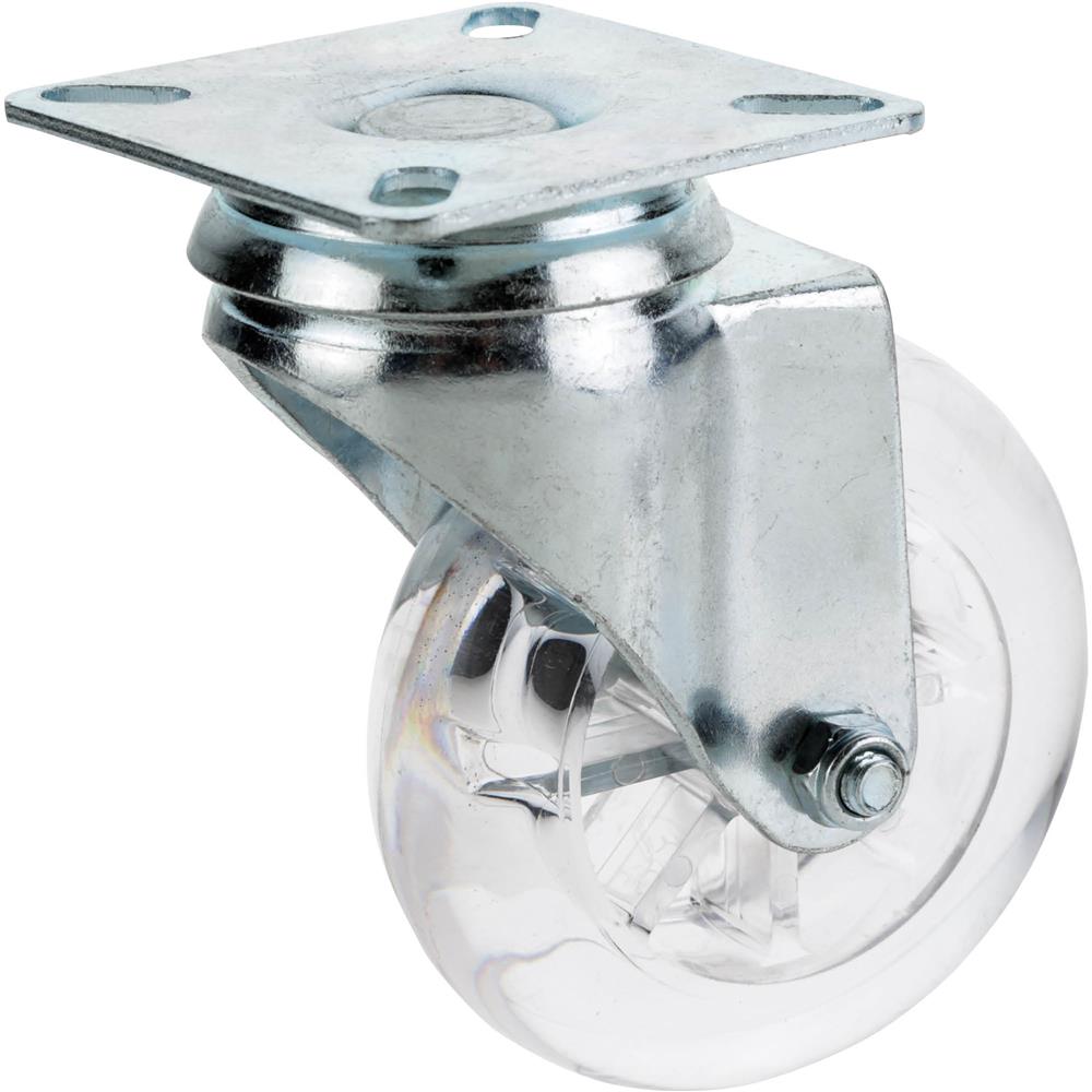 3" NonMarring Swivel Caster, Plate Mount at
