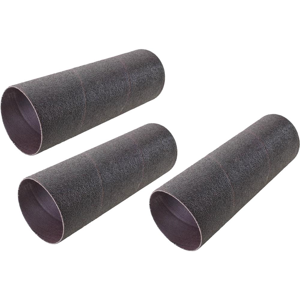 3" Dia. x 9" A/O Hard Sanding Sleeve, 100 Grit, 3 pk. Grizzly Industrial