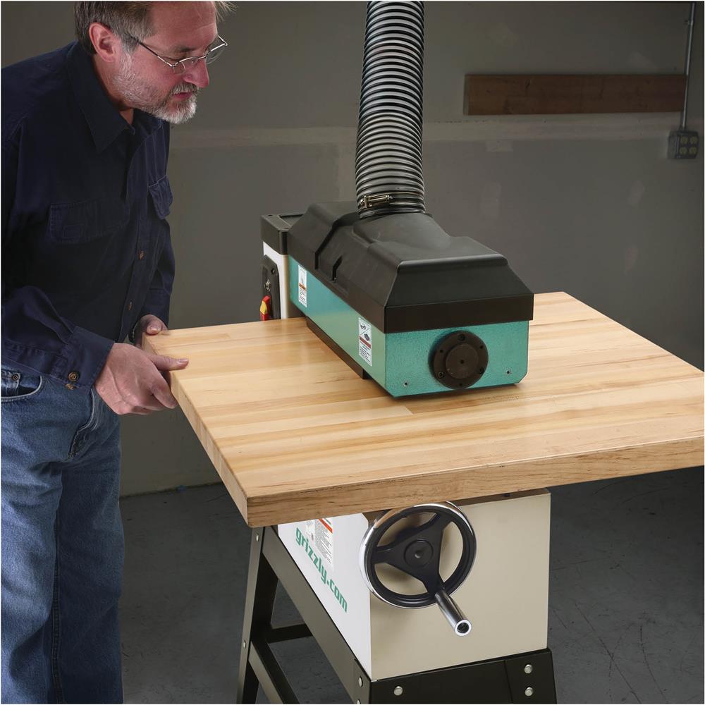 18" 11/2 HP OpenEnd Drum Sander w/ VS Feed Grizzly Industrial