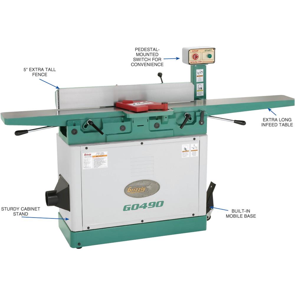 8" x 76" Parallelogram Jointer Grizzly Industrial