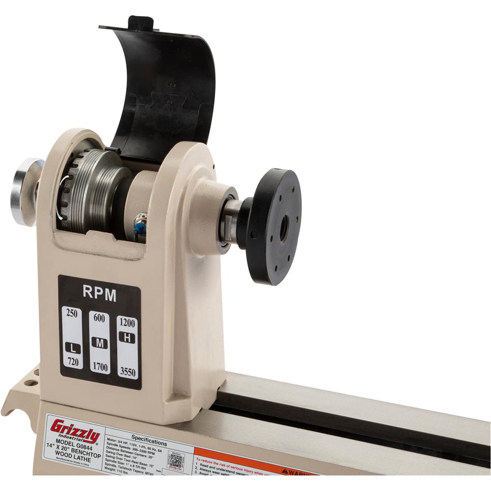 14" x 20" VariableSpeed Benchtop Wood Lathe at