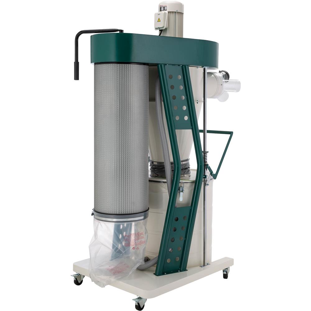 3 HP Portable Cyclone Dust Collector Grizzly Industrial