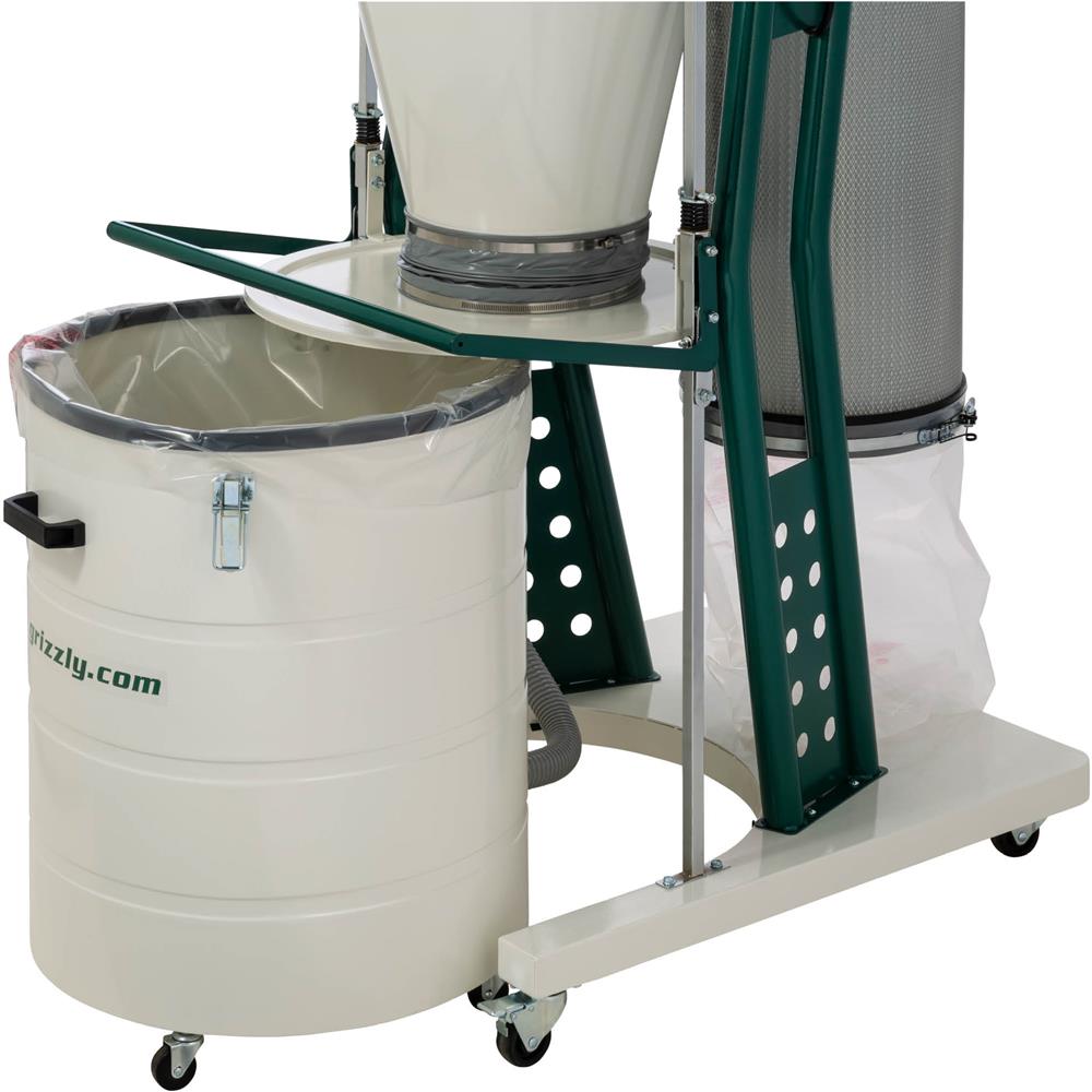 3 HP Portable Cyclone Dust Collector Grizzly Industrial