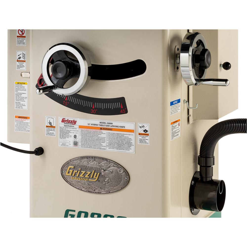 10" Hybrid Table Saw With Riving Knife at