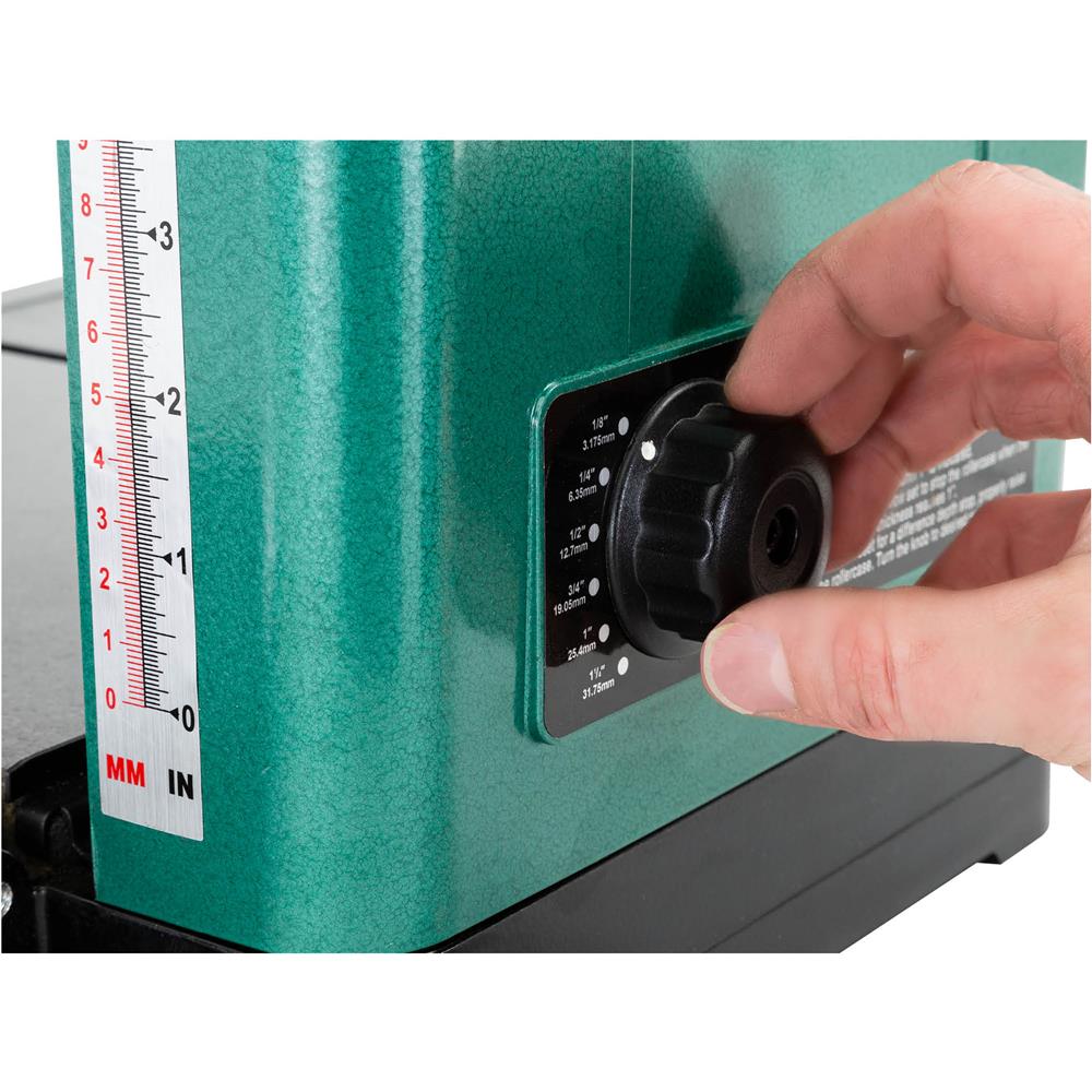 13" 2 HP Benchtop Planer With Helical Cutterhead at