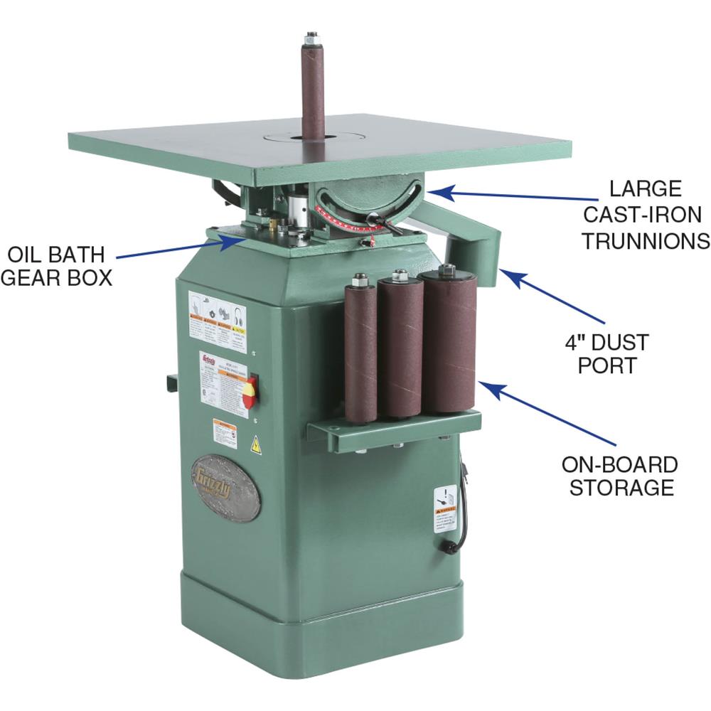 1 HP Oscillating Spindle Sander at