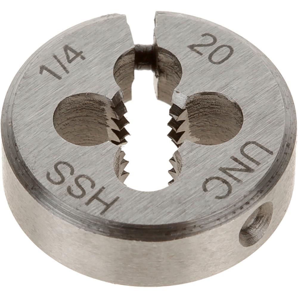 HSS Round Adjustable Split Die 1/4"20 x 13/16" Grizzly Industrial