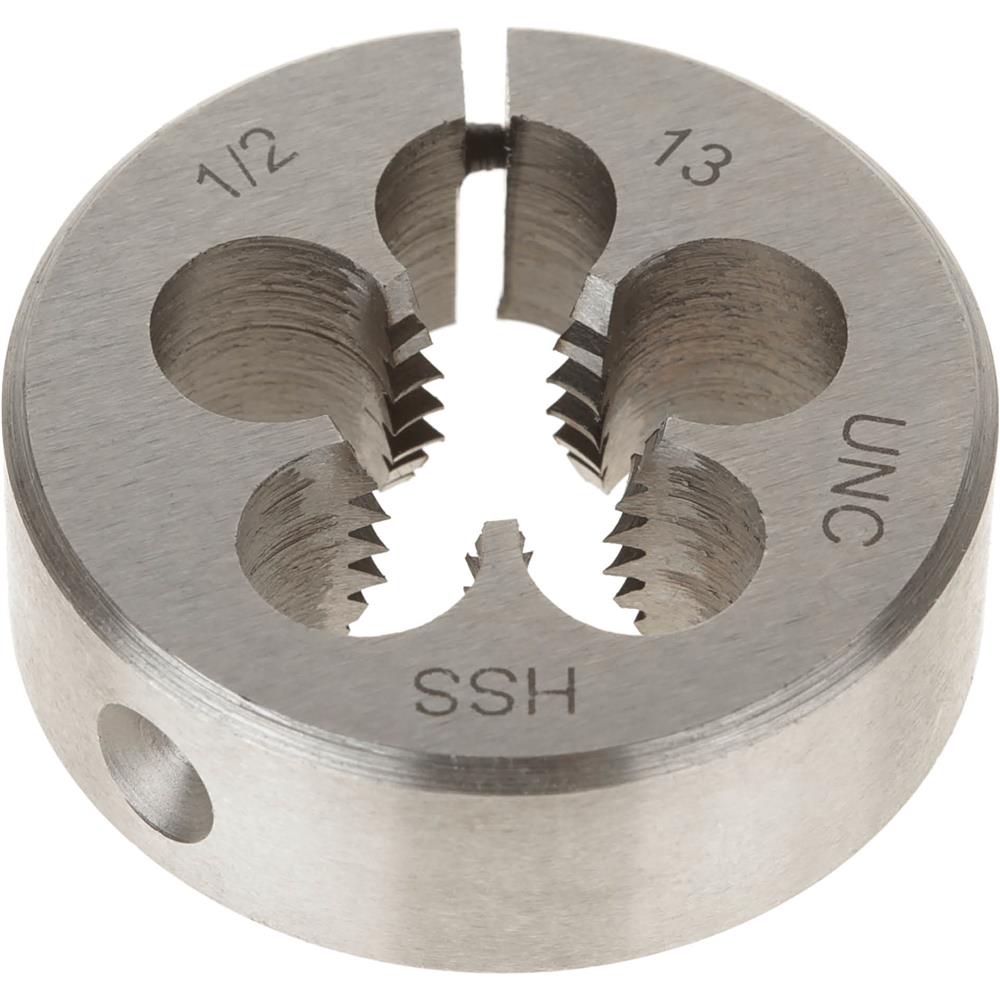 HSS Round Adjustable Split Die 1/2"13 x 11/2" at