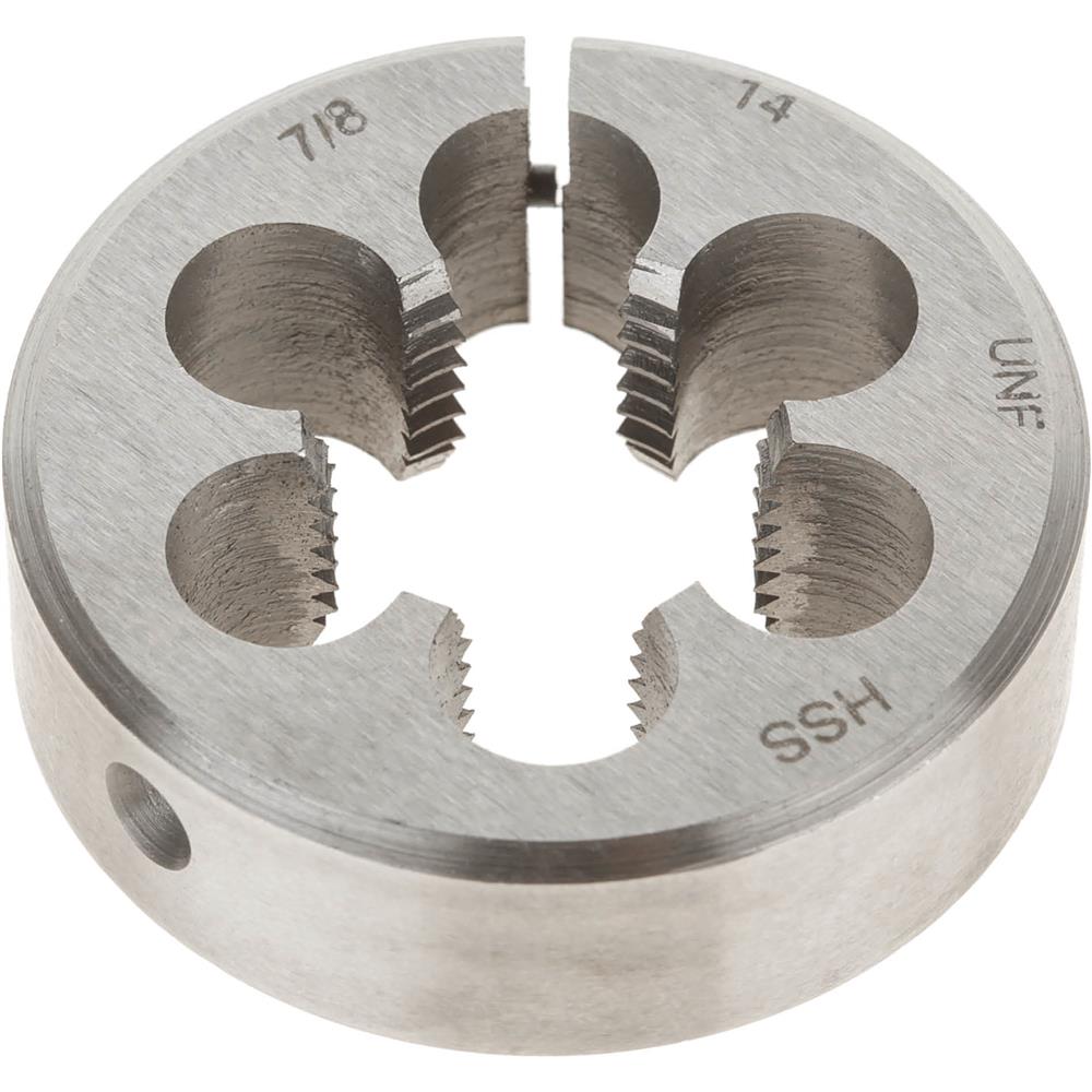 HSS Round Adjustable Split Die 7/8"14 x 2" at