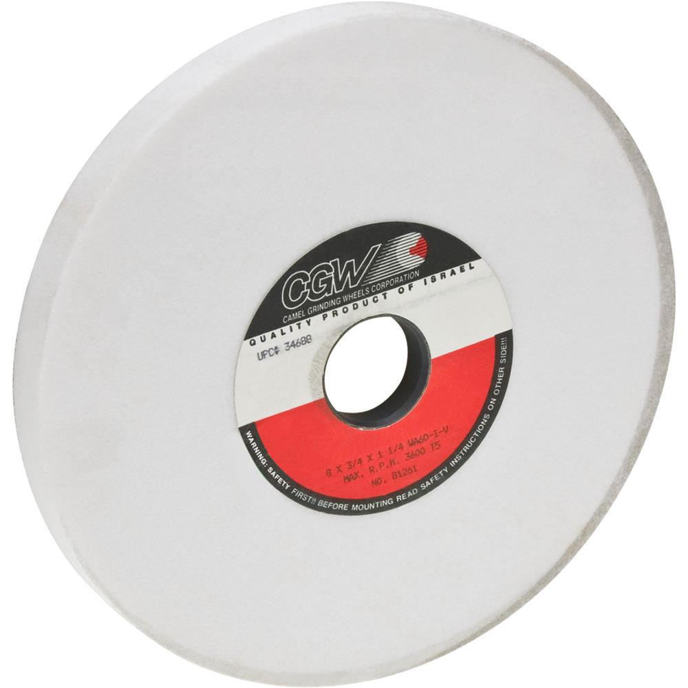 A/O 8" x 3/4" x 11/4" Grinding Wheel, Friable, Type 5, 60 Grit Grizzly Industrial