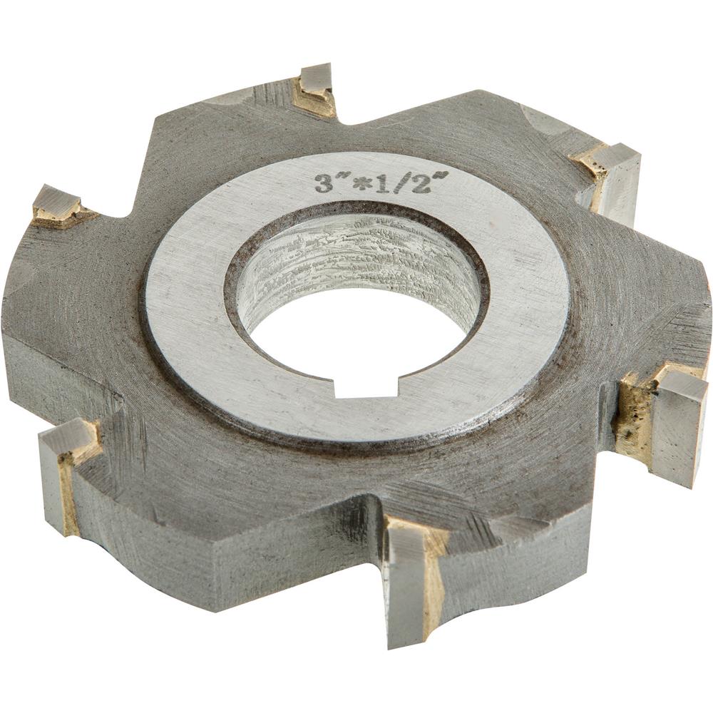Carbide Tip Side Mill Cutter, 3" x 1/2" x 1" B 6T Grizzly Industrial