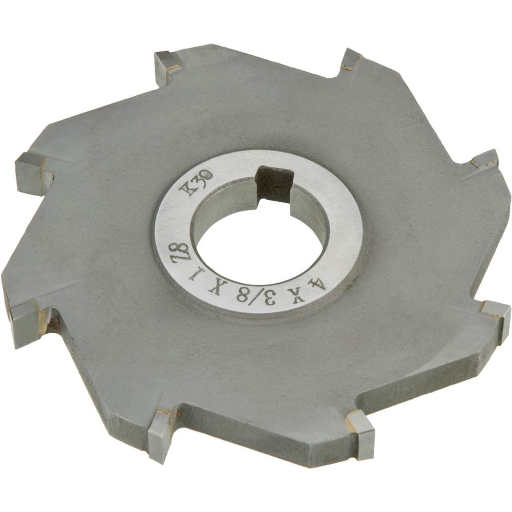 Carbide Tip Side Mill Cutter, 4" x 3/8" x 1" B 8T Grizzly Industrial