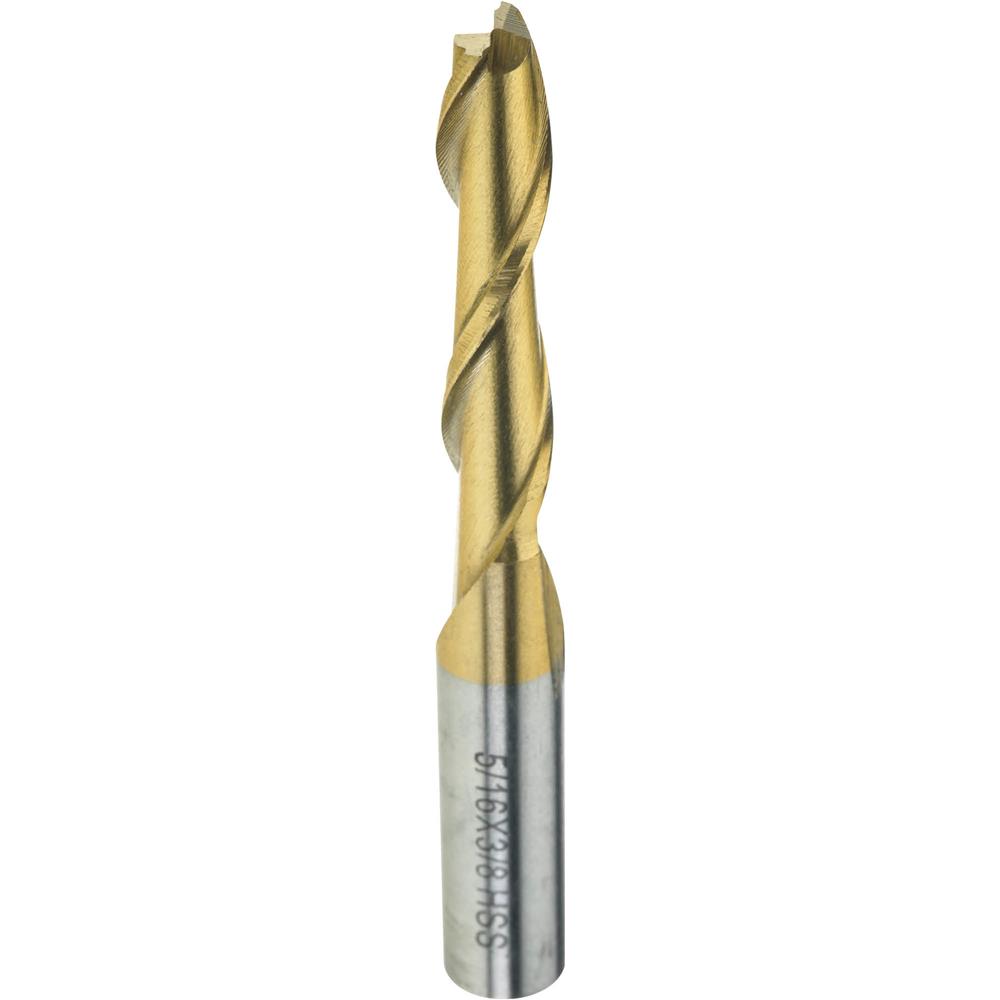 Two Flute TiN Coated End Mills 5/16" Dia. Grizzly Industrial