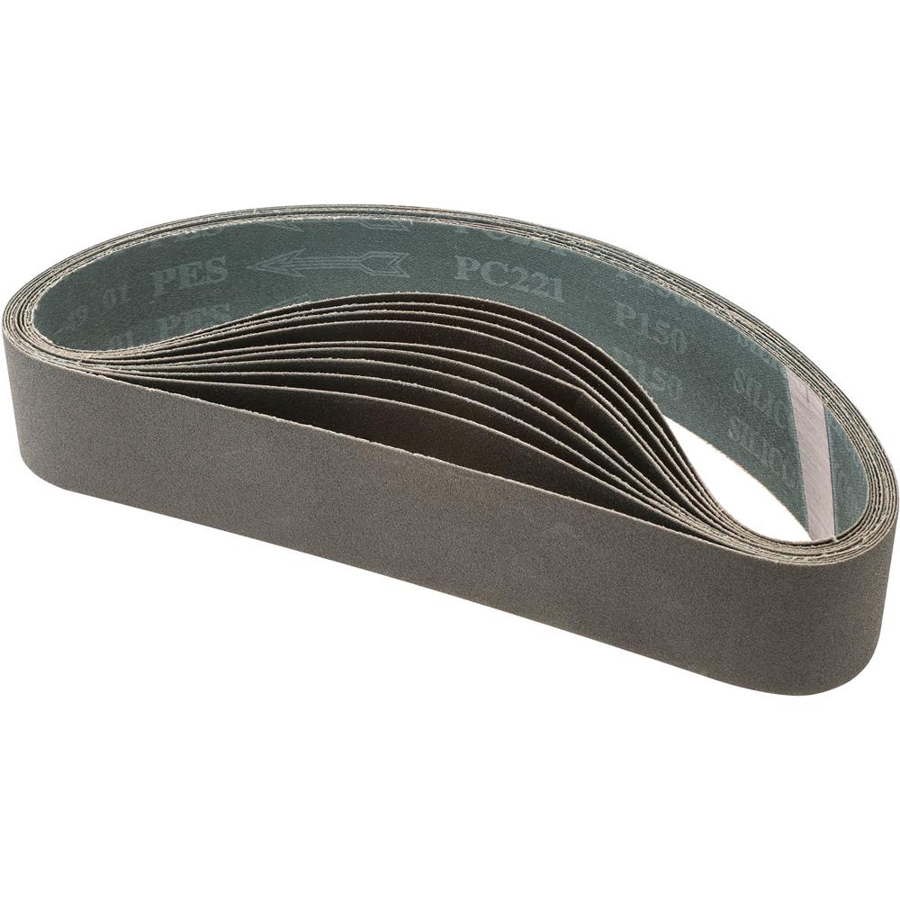 2" x 27" S/C Sanding Belt 150 Grit, 10 pk. at