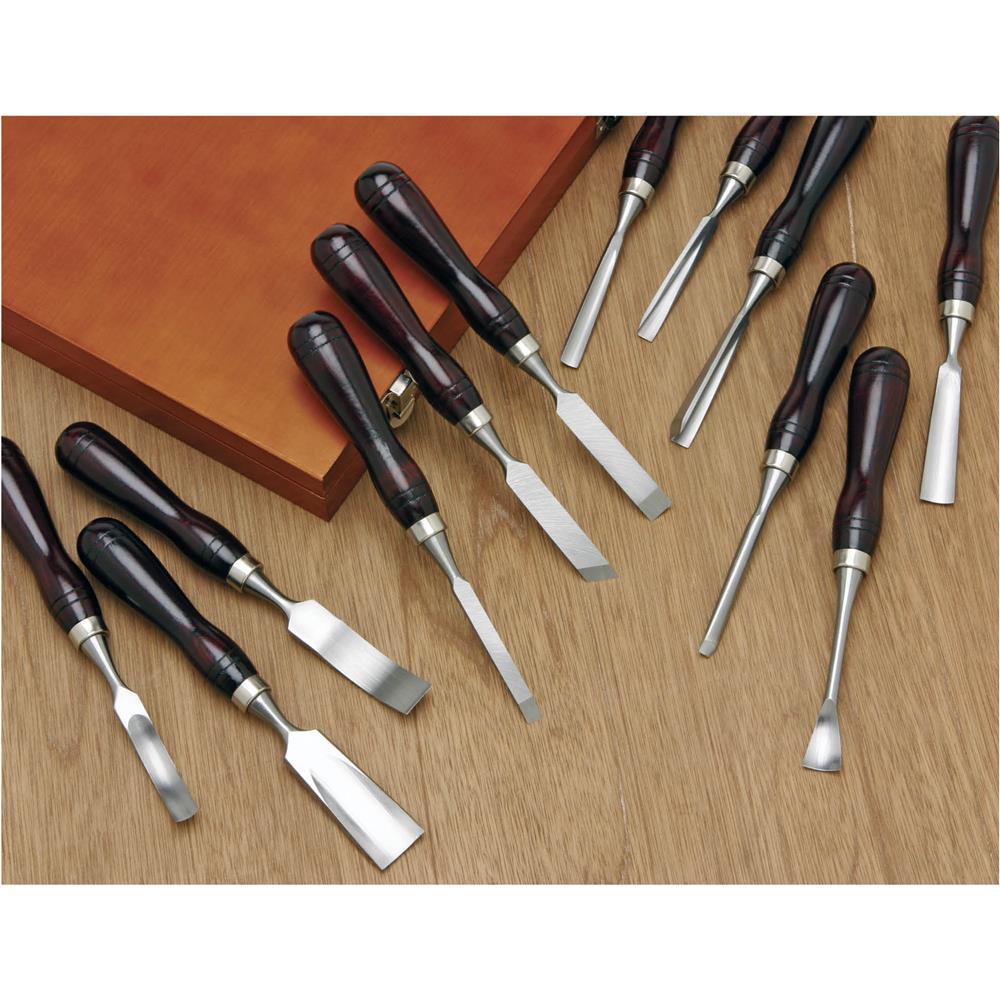 12Pc. Chisel Set In Wooden Box at