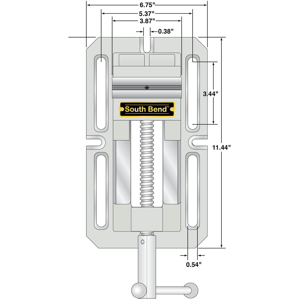 4" Precision Drill Press Vise Grizzly Industrial
