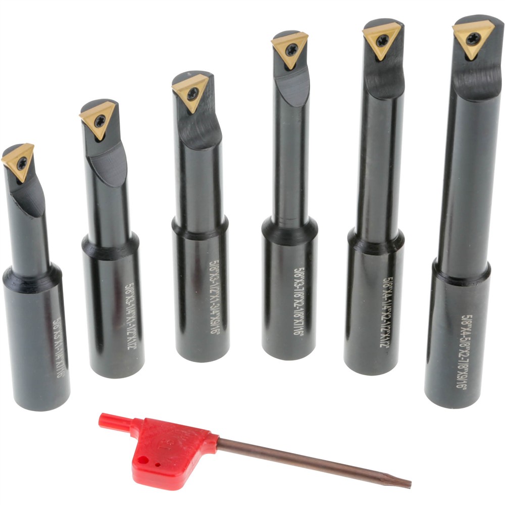 Indexable Boring Bar 5/8", Set of 6 Grizzly Industrial