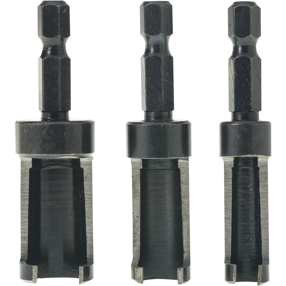 Plug Cutter Set, 3 pc. Grizzly Industrial