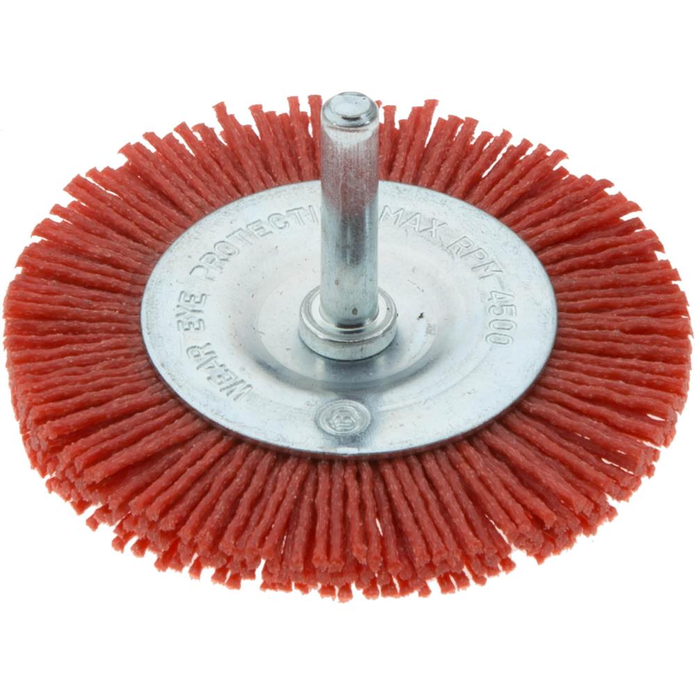 3" Nylon Abrasive Circular Brush with Shaft Grizzly Industrial