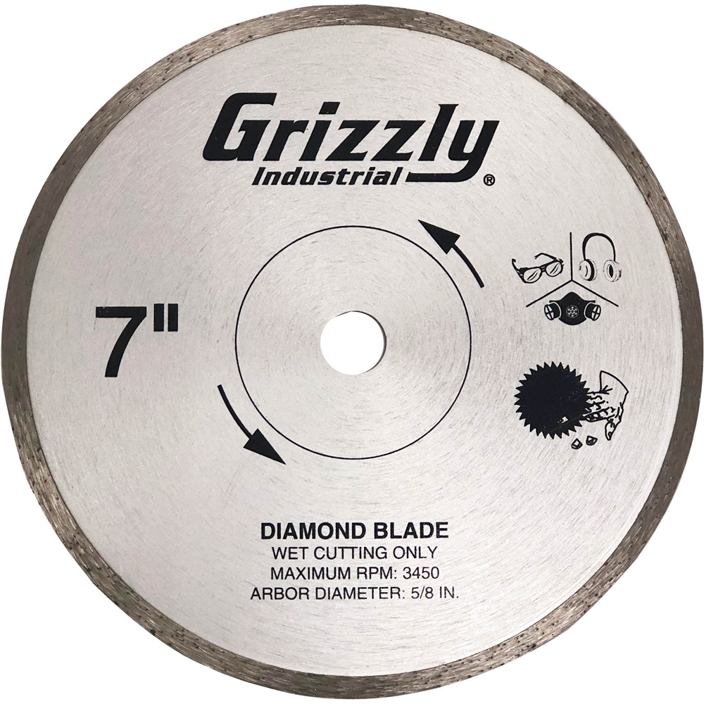 7" Tile Saw Blade at Grizzly.com