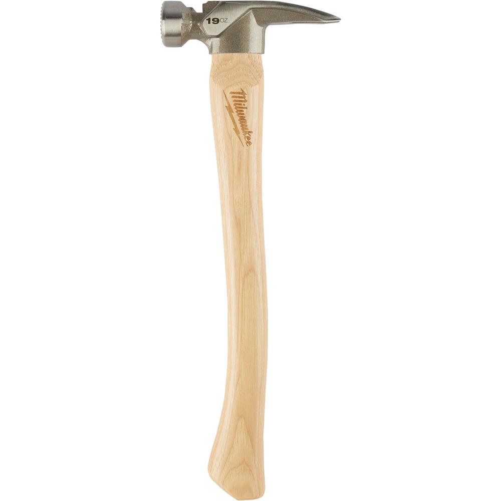 19oz Milled Face Hickory Wood Framing Hammer at