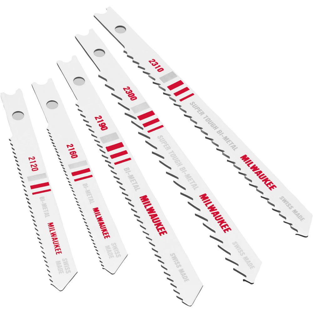 Assorted UShank BiMetal Jigsaw Blades, 5 pk. at