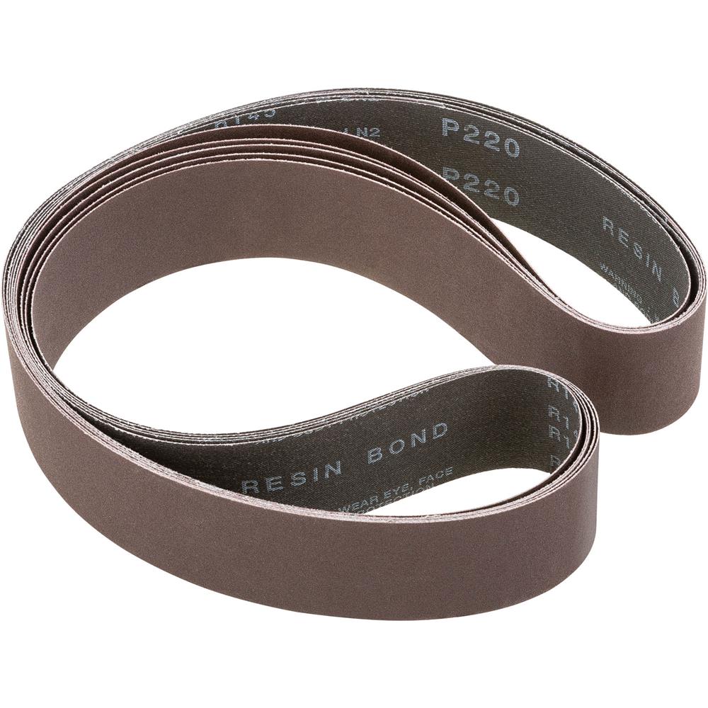 2" x 48" A/O Sanding Belt, 220 Grit, 5 Pk. at