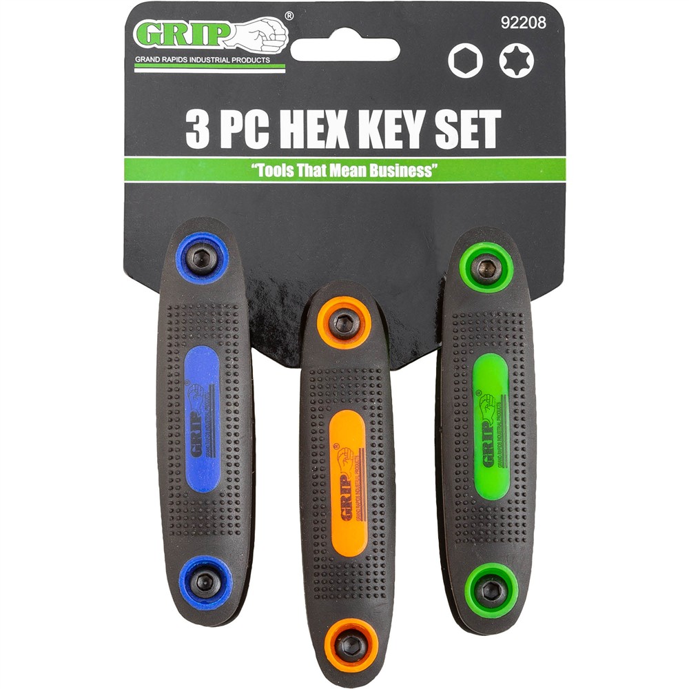 3 Pc. Folding Hex Key Set Grizzly Industrial