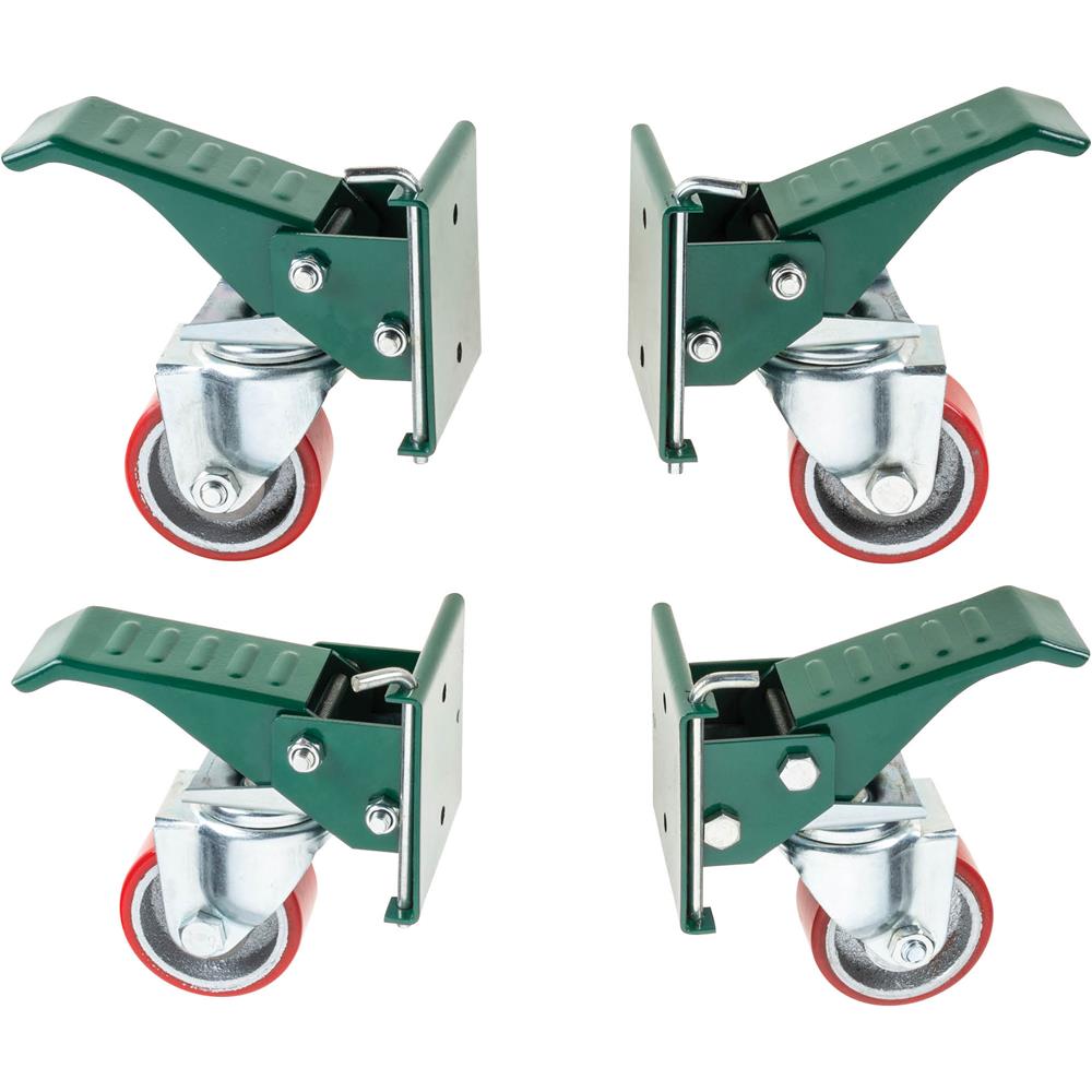 Grizzly T32334 - 400 Lb. Capacity Workbench Caster Set, 4-Pc