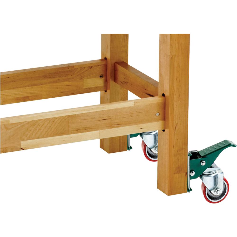 400 Lb. Capacity Workbench Caster Set, 4Pc. Grizzly Industrial