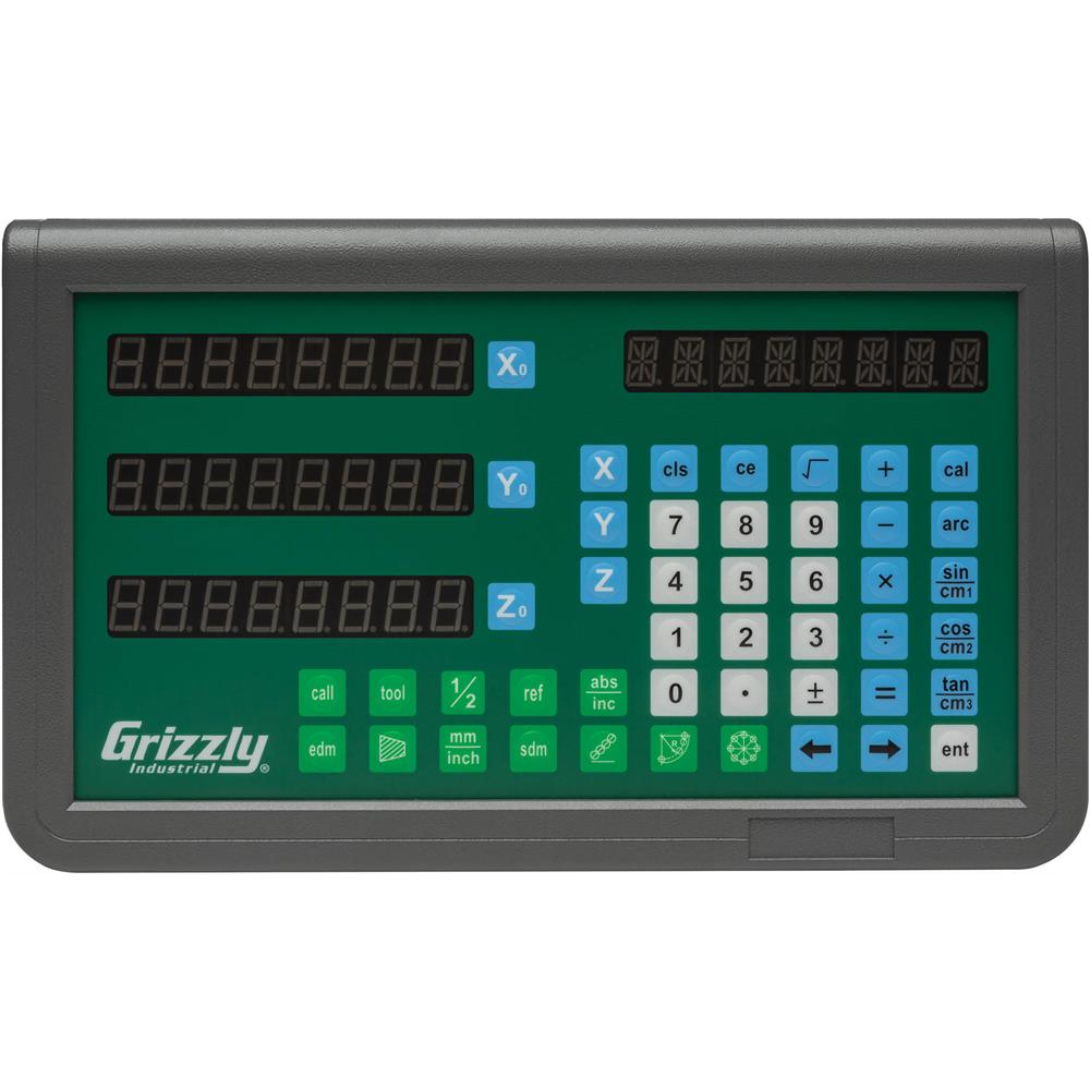 2/3 Axis Mill DRO Grizzly Industrial