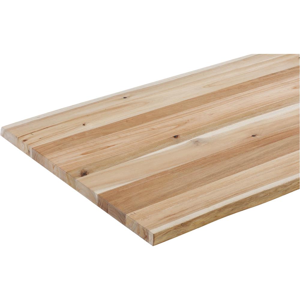 1.5" Acacia Wood Butcher Block LiveEdge/Unfinished 30" W 72" D