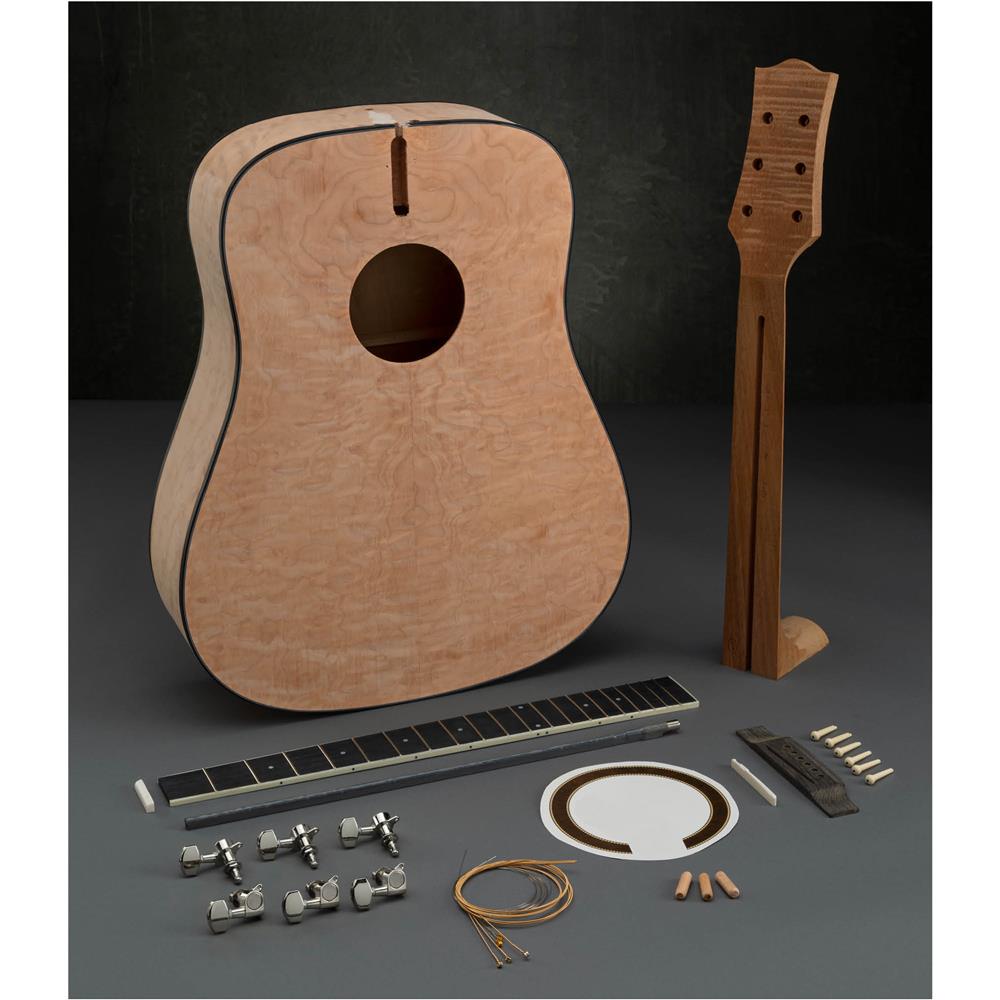 Quilted Maple Acoustic Guitar Kit Grizzly Industrial