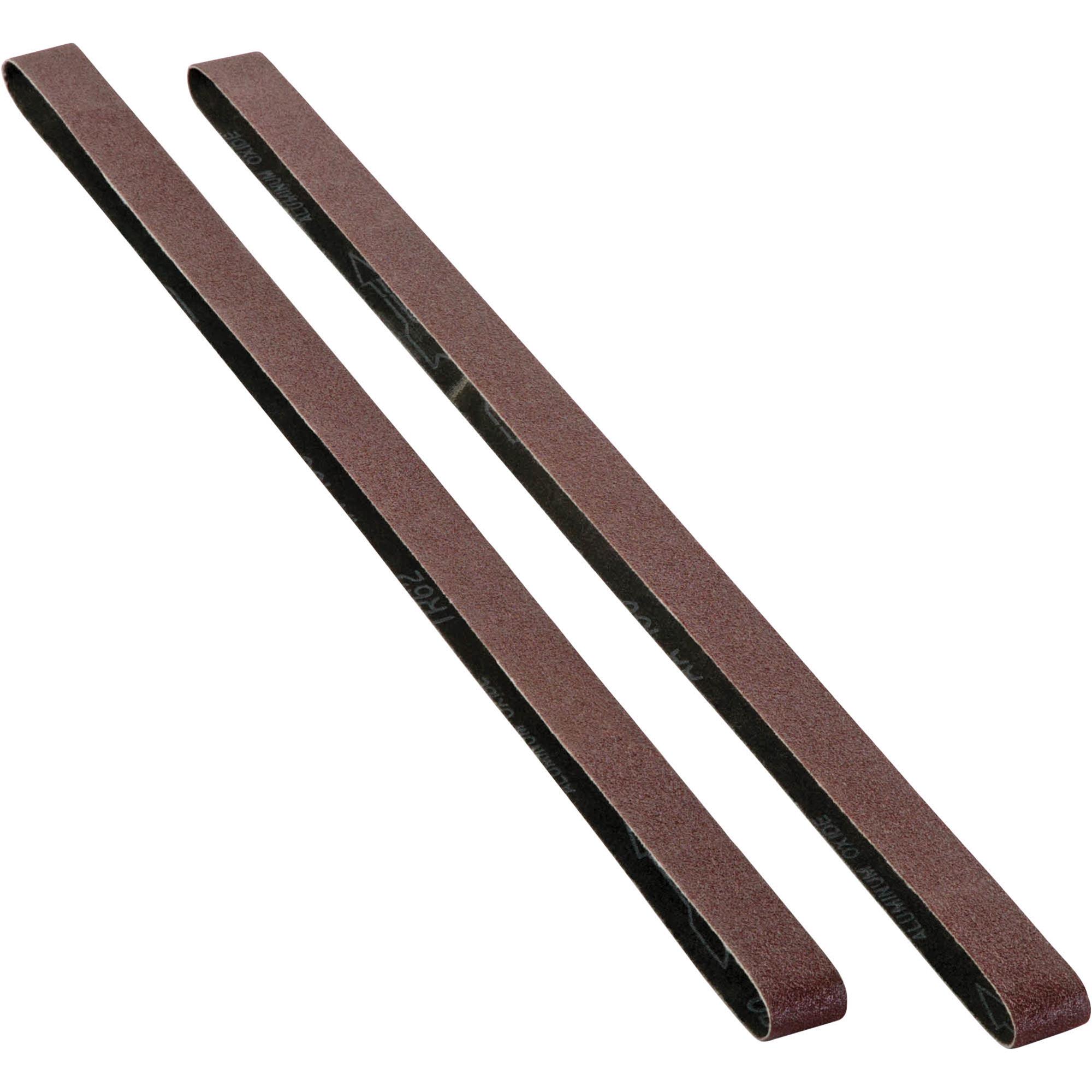 1" x 42" A/O Sanding Belt 60 Grit, 2 Pk. Grizzly Industrial