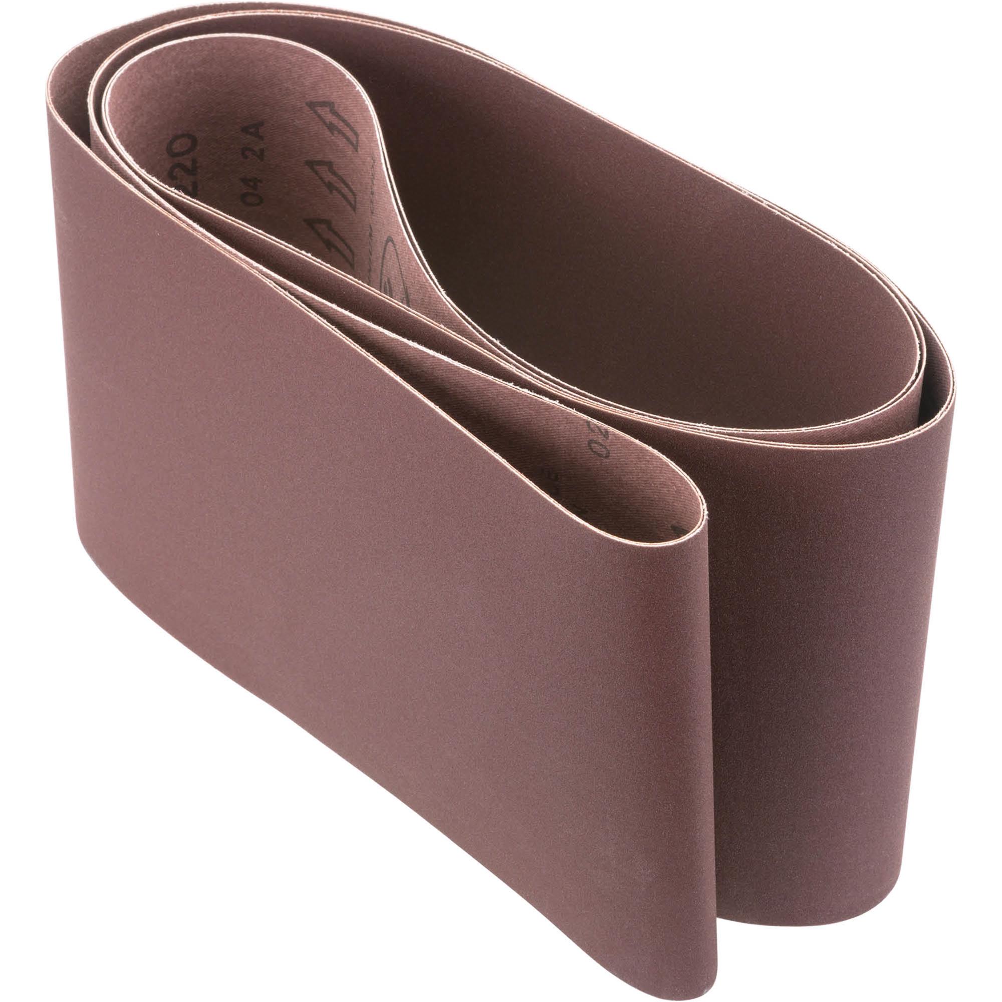 6" x 80" A/O Sanding Belt 220 Grit, 2 Pk. Grizzly Industrial