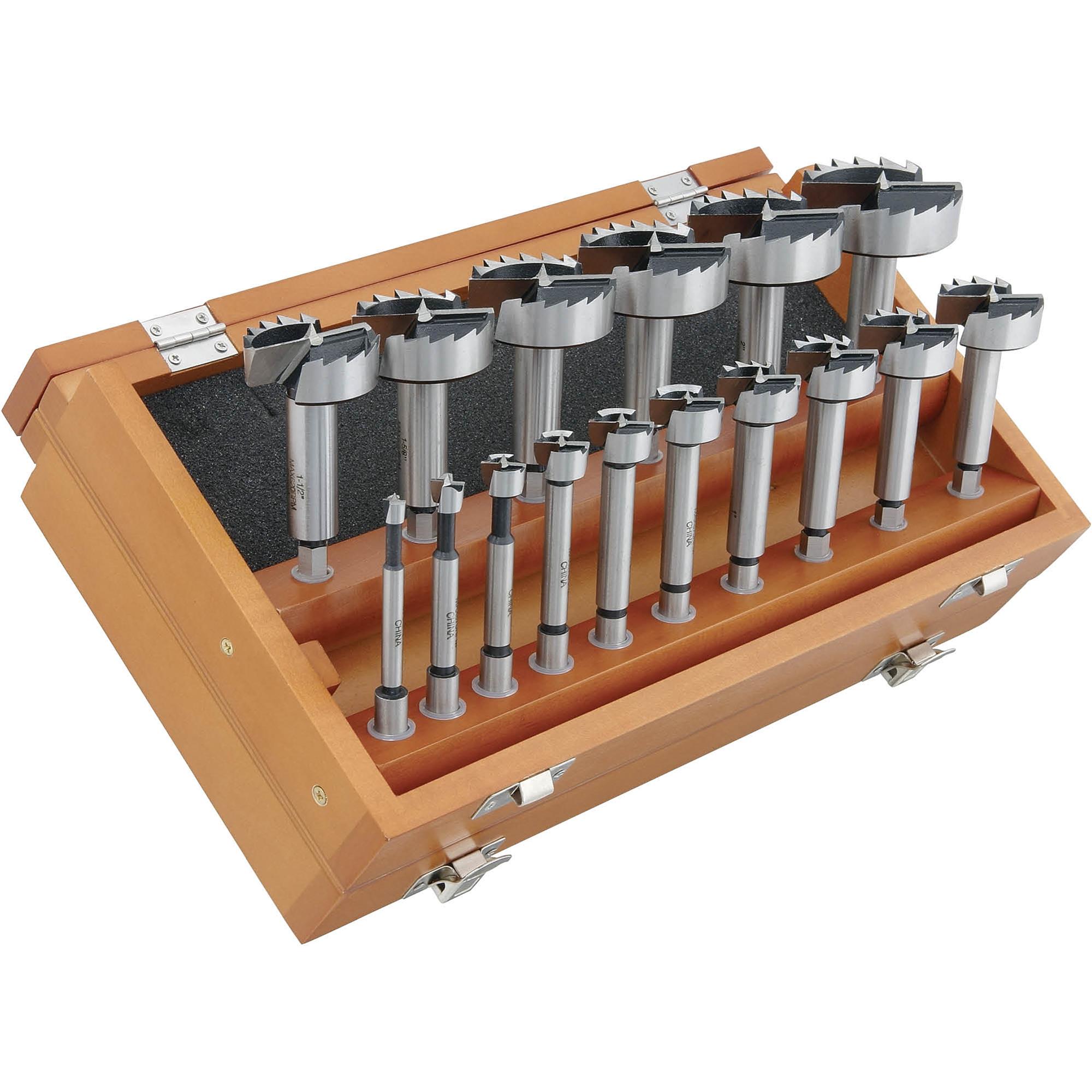 Forstner Bit Set, 16Pc. Grizzly Industrial