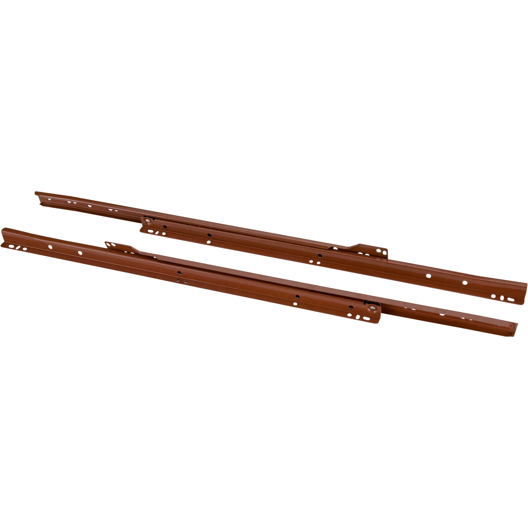 20" European Style SelfClosing Drawer Slide, Brown pack of two