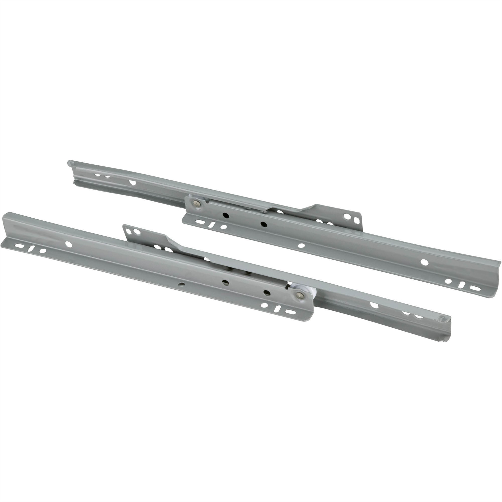 10" European Style SelfClosing Drawer Slide, Grey pack of two
