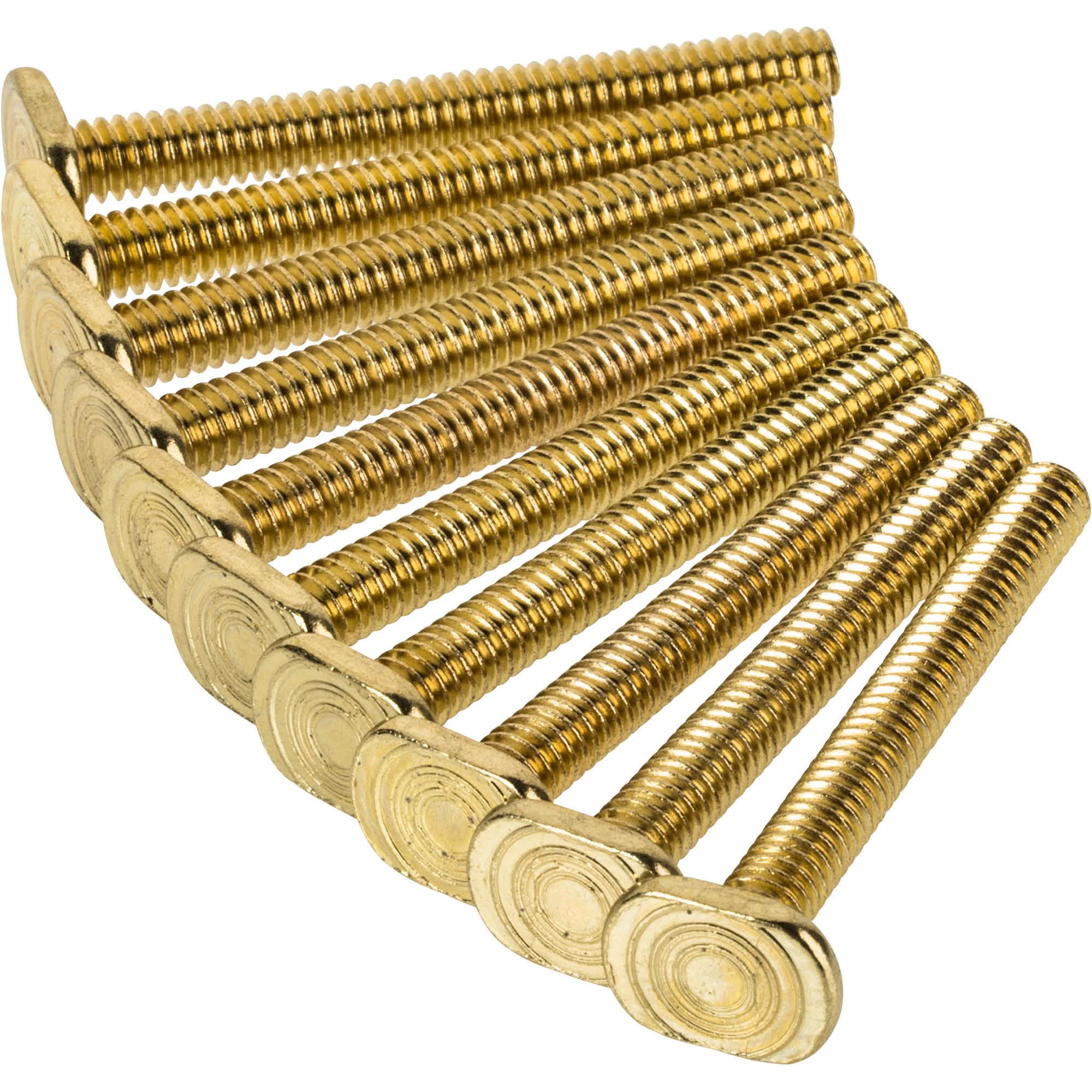 21/4" Brass Plated TSlot Bolts, 10 pk. at