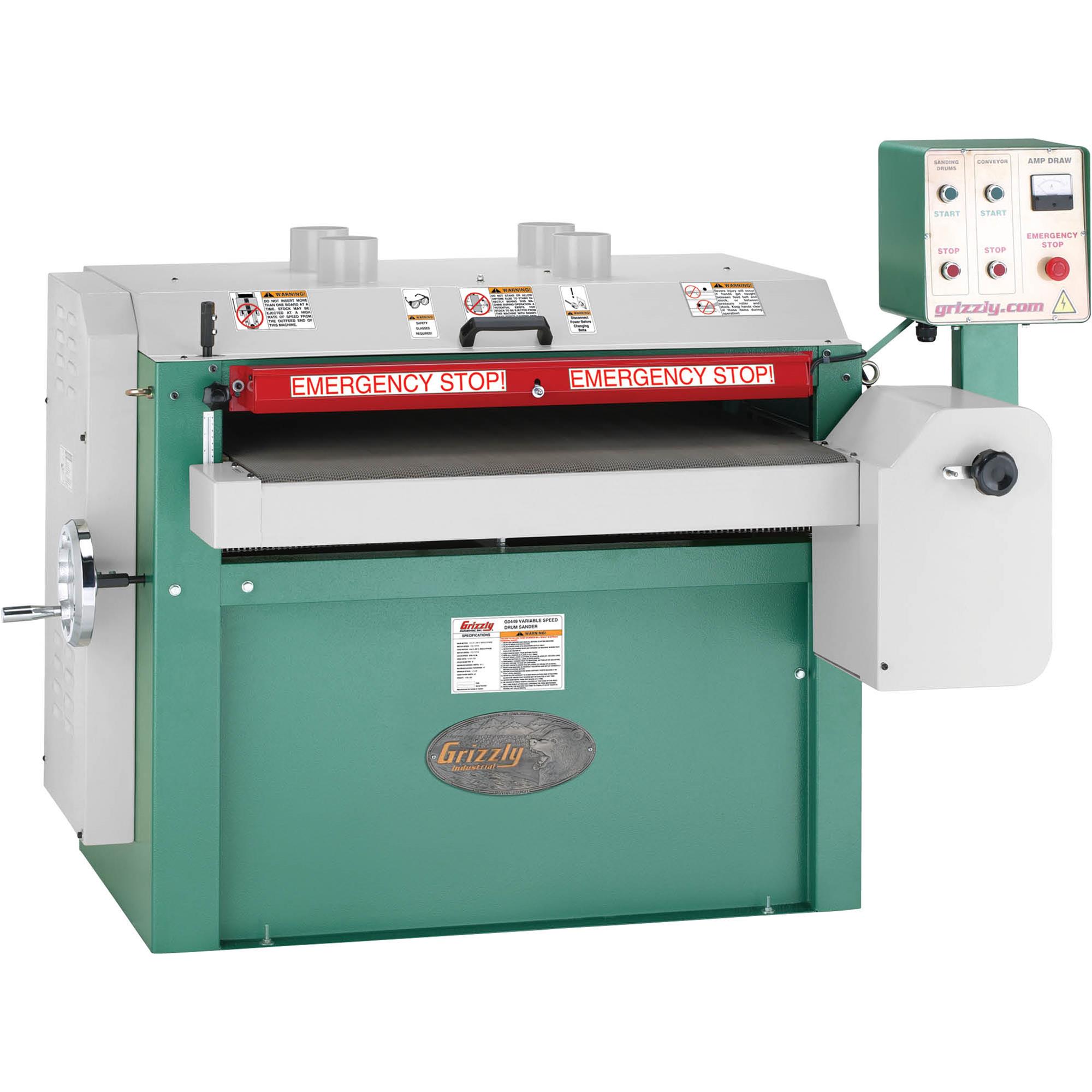 37" 10 HP Drum Sander Grizzly Industrial