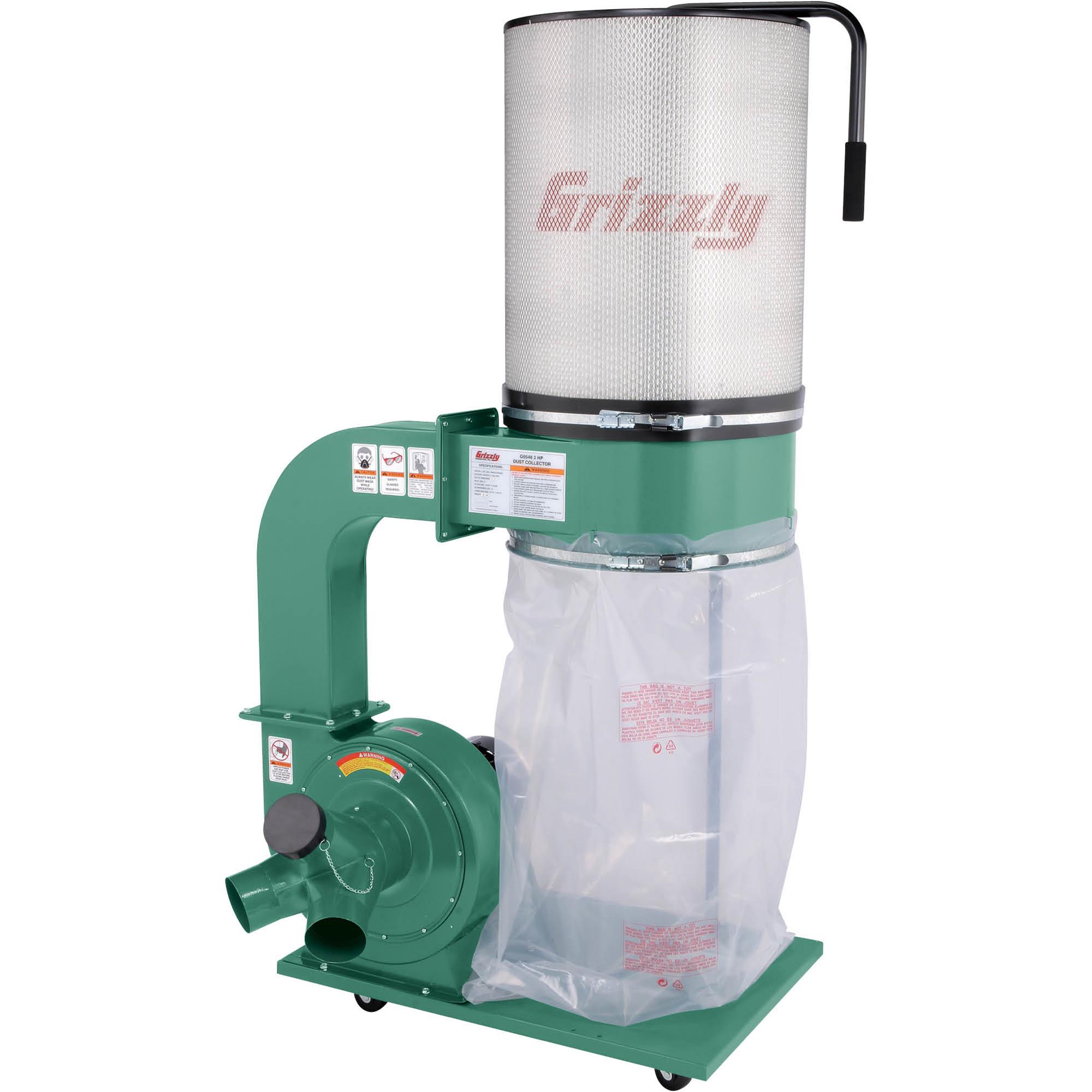 2 HP Canister Dust Collector Grizzly Industrial