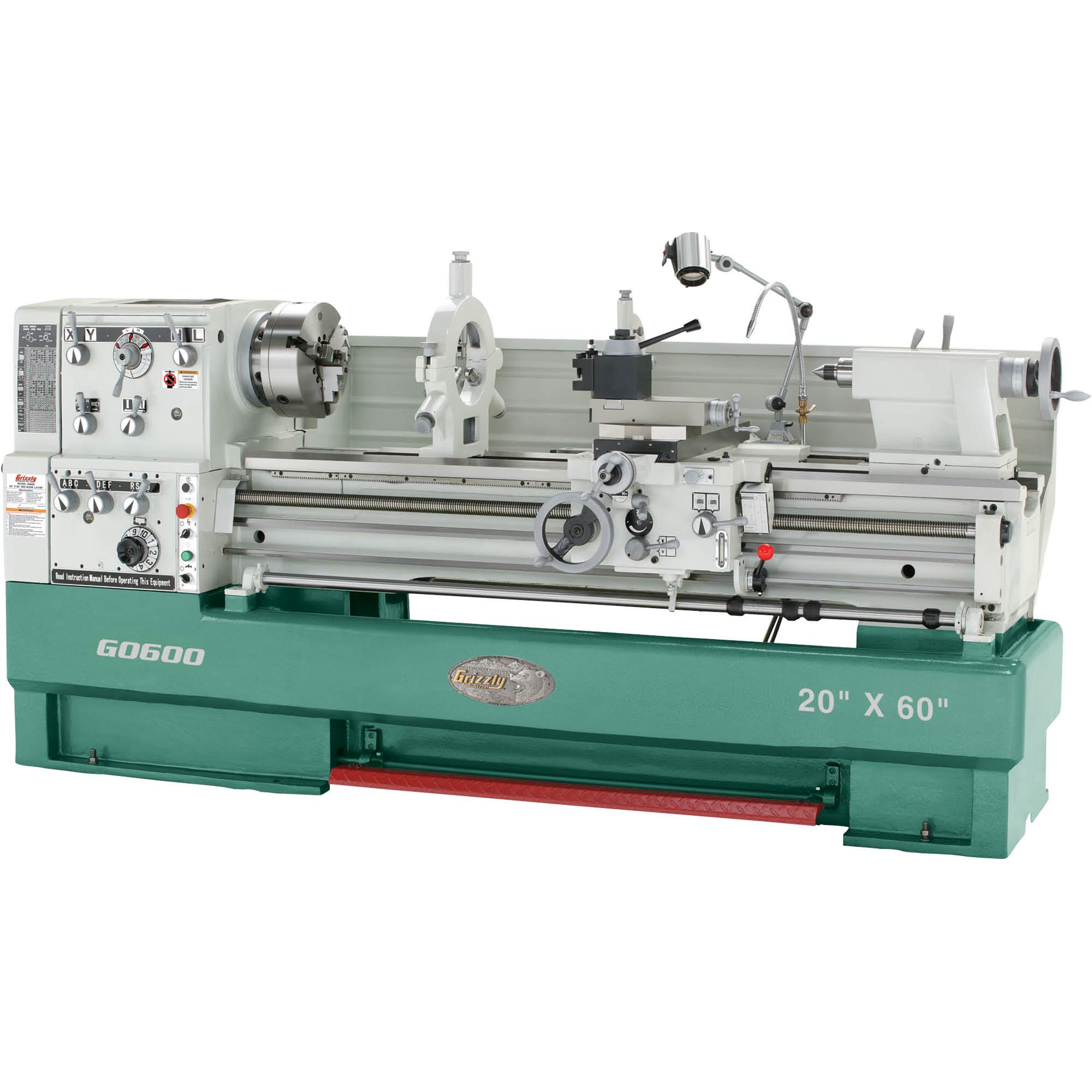 20" x 60" 3Phase Big Bore Metal Lathe at