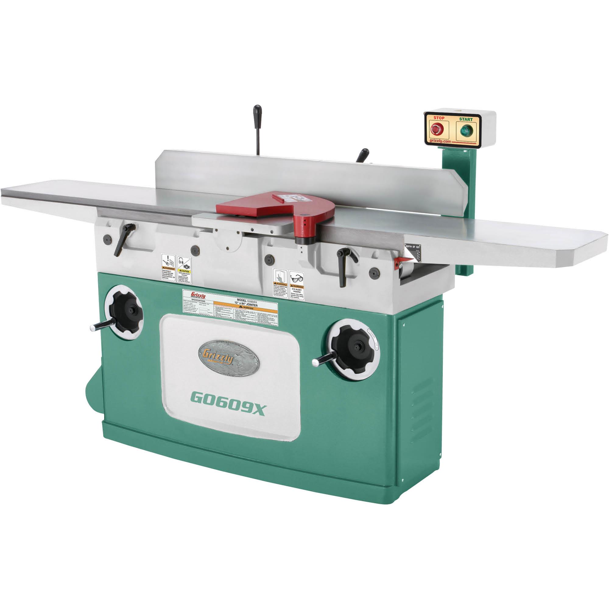 12" Parallelogram Jointer w/ 4 Knife Cutterhead Grizzly Industrial