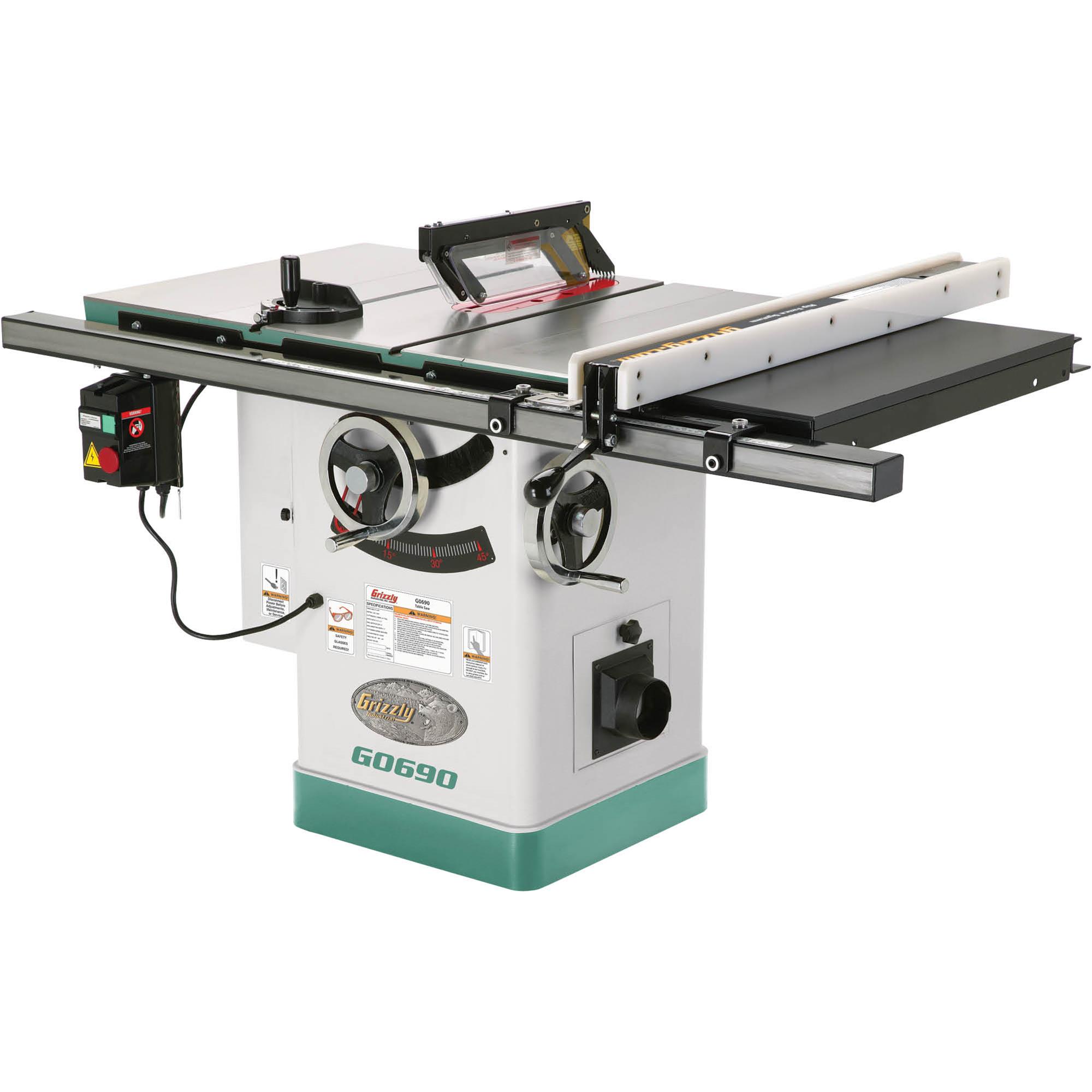 10" 3 HP 220V Table Saw with Riving Knife at