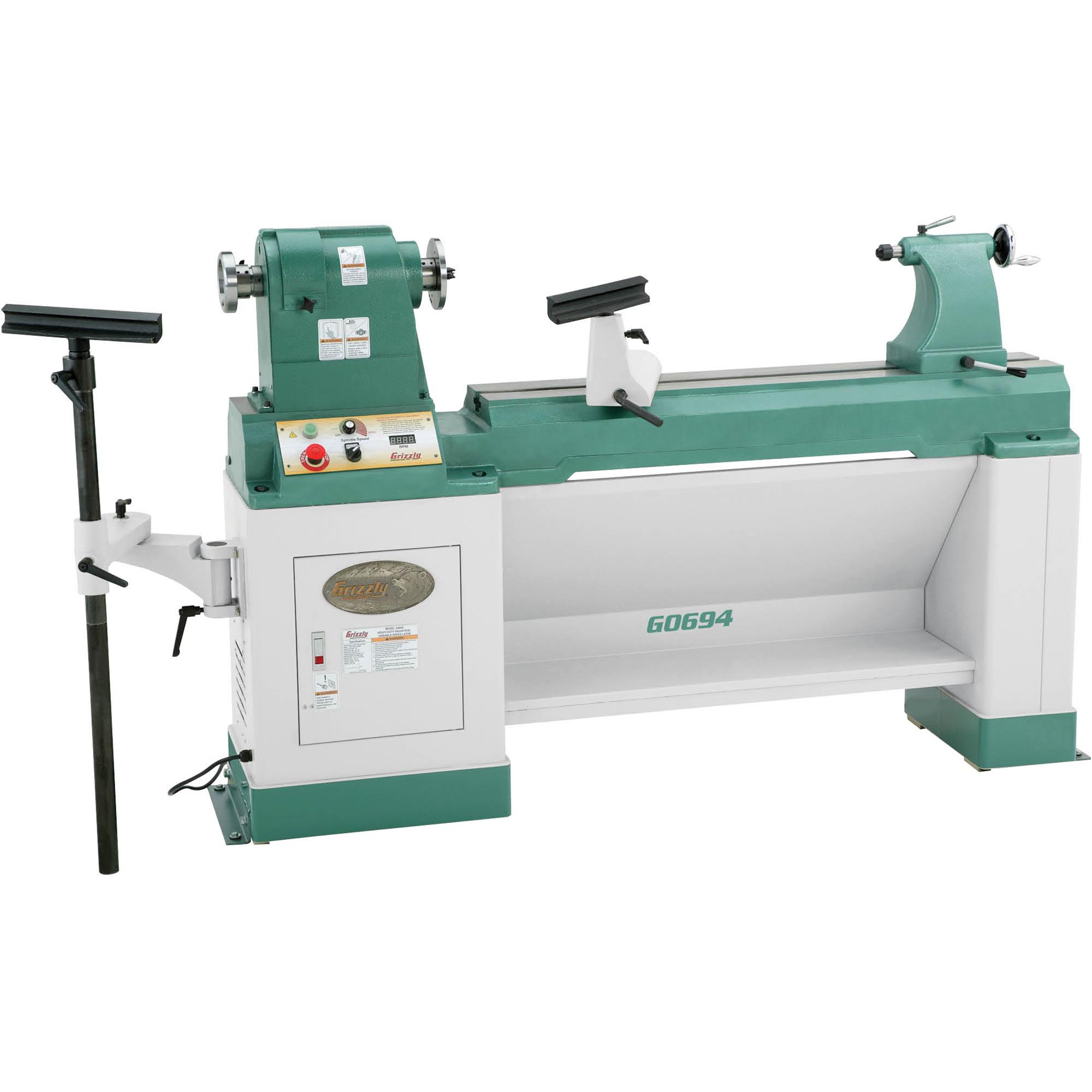 20" x 43" HeavyDuty VariableSpeed Wood Lathe at
